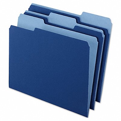 Letter File Folders Navy Blue PK100