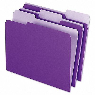 Letter File Folders Violet PK100