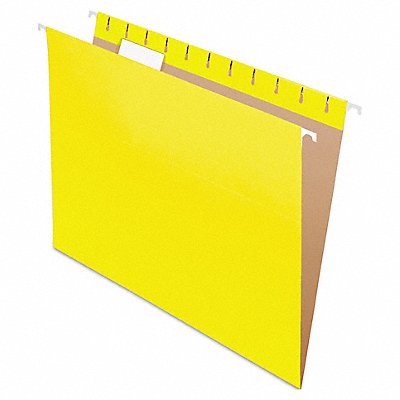 Hanging File Folders Yellow PK25