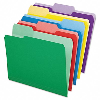 Letter File Folders Assorted PK30