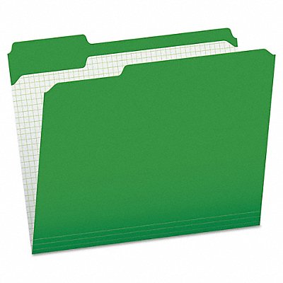 Letter File Folders Bright Green PK100