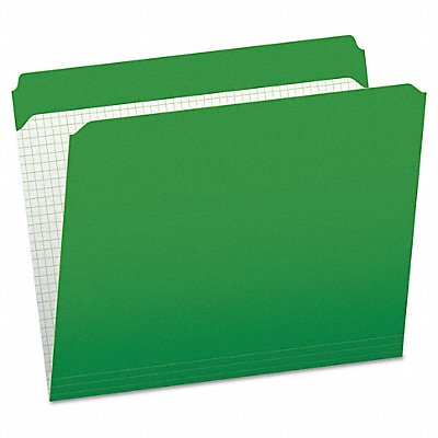 Letter File Folders Bright Green PK100