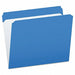 Letter File Folders Blue PK100