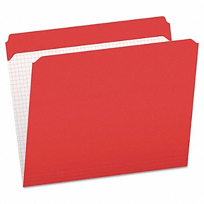 Letter File Folders Red PK100