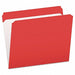 Letter File Folders Red PK100