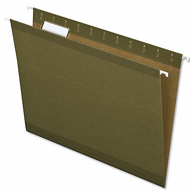 Letter File Folders Standard Green PK25