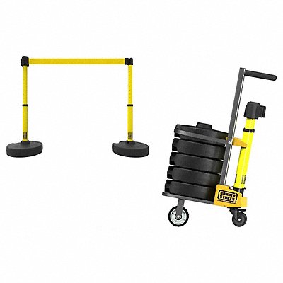 PLUS Cart Pkg w/Tray Dbl-Sided Caution