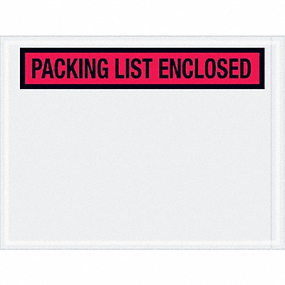 Packing List Envelope Red PK1000