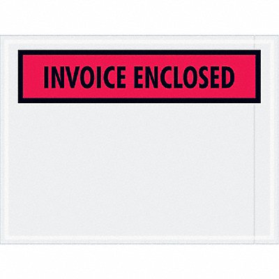 Invoice Envelope Color Red PK1000