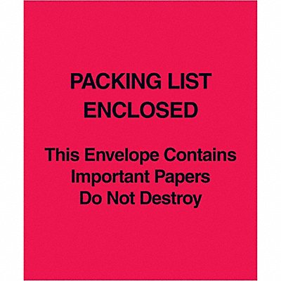 Packing List Envelopes PK 1000