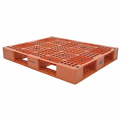 Plastic Pallet Orange 47-3/8 Lx39-1/2 W