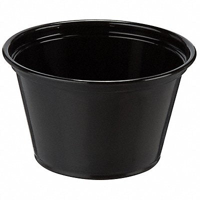 Disposable Portion Cup 4 oz Black PK2400