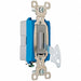 Wall Switch Gray 15A Back Side SnglPole