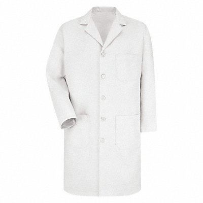 Lab Coat M White 41-1/2 in L