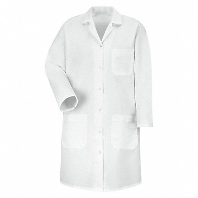 Lab Coat M White 38-1/4 in L