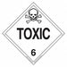 DOT Container Placard Message Toxic PK25