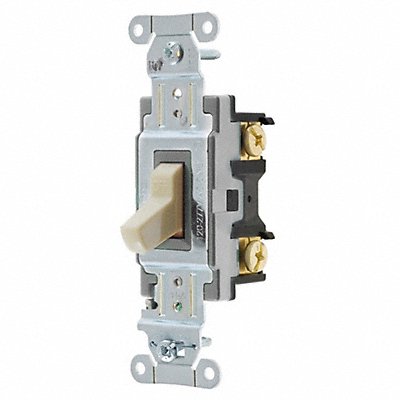 Wall Switch Ivory 15 A Side Single Pole