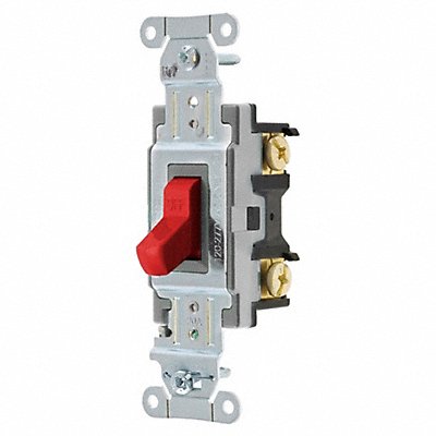 Wall Switch 20A Red 1 HP 1-Pole Switch