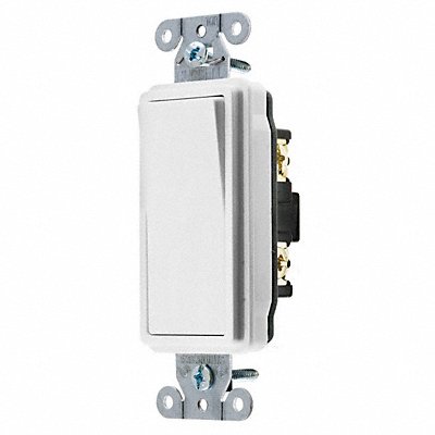 Wall Switch White 20 A Back Side 4-Way