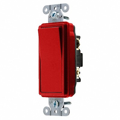 Wall Switch Red 20 A Back Side 3-Way