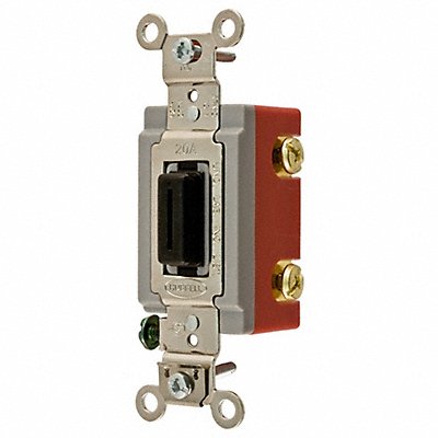 Wall Switch Blk 20A Back Side SnglPole