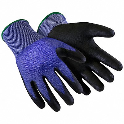 Knit Glove PU Dip Blue Small PR