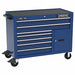 Rolling Tool Cabinet Blue Gloss Finish