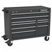 Rolling Tool Cabinet Black Matte Finish