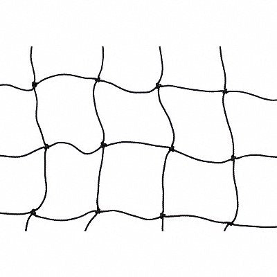 Medium duty knotted nylon rack net panel