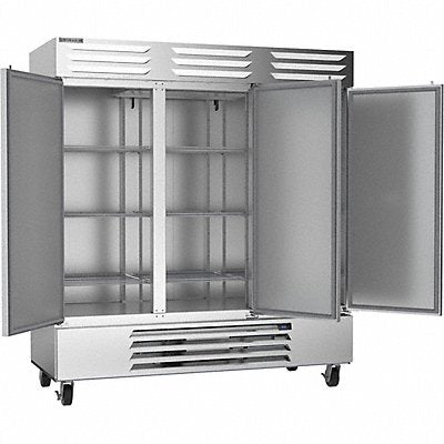 Refrigerator Silver 84-1/4 in Overal H