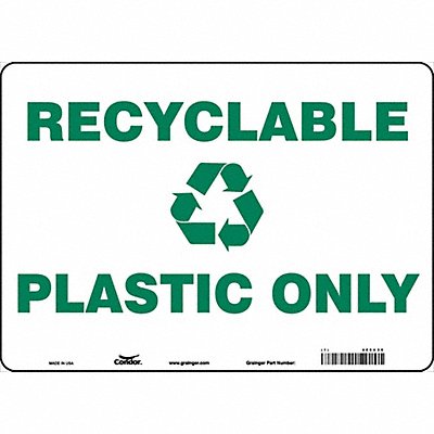 K0979 Safety Sign 10 in x 14 in Polyethylene