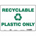 K0979 Safety Sign 10 in x 14 in Polyethylene