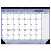 Desk Pad Monthy 21-25x16 Wht