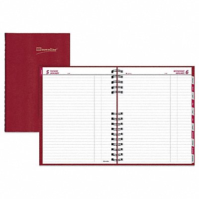 Daily Planner 8 x 10 Red