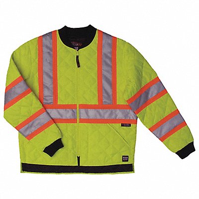 Hi-Vis Jacket Polyester Flo Green 2X