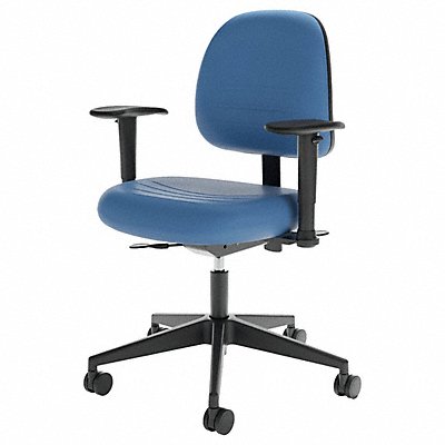 Task Chair Poly Blue 16 to 22 Seat Ht