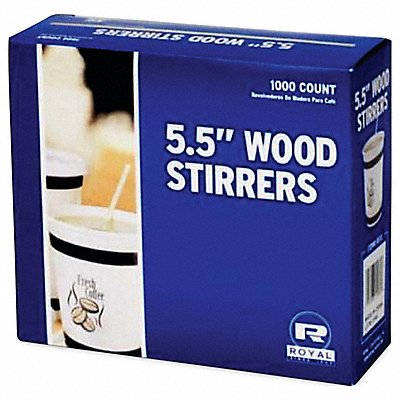 Coffe Stirrers Wood 5.5 Wdg PK1000