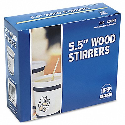 Wood Coffe Stirrers 5.5 PK10000