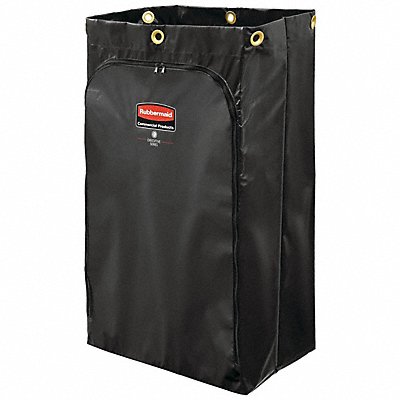 Janitorial Cart Vinyl Bag 34 gal Cap Blk