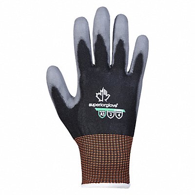 Blk Nyln/Stl Glv Pu Ctd 12 PR