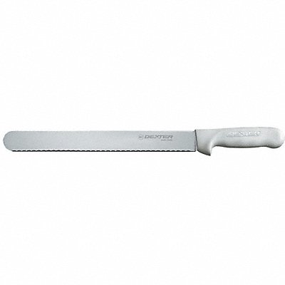 Scalloped Slicer 12 Blade White Handle