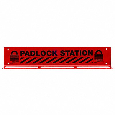 Padlock Station Unfilled 17-1/2 In W