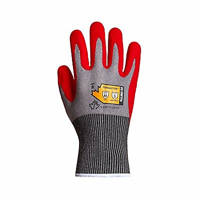 Work Gloves Nitrile 2XL Red/Gray PR