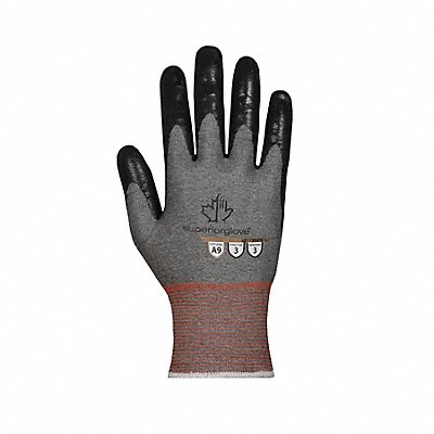 Work Gloves Nitrile 2XS Black/Gray PR