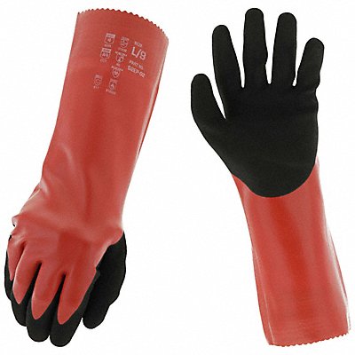 Chemical Resistant Gloves Red Size 8 PR