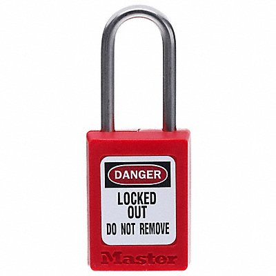 D5337 Lockout Padlock KD Red 1-7/8 H