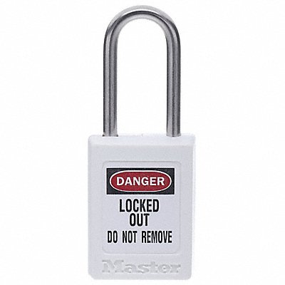 D5337 Lockout Padlock KD White 1-7/8 H