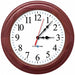 Analog Clock Round Wood Frame 16-1/2 