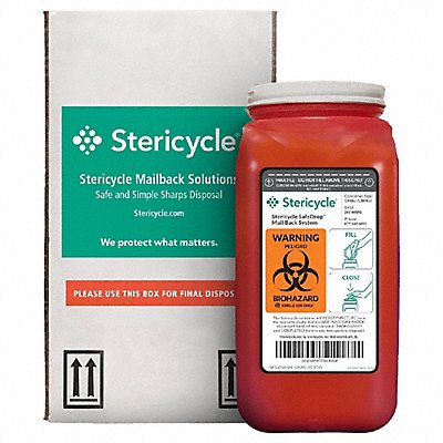 Sharps Mailback System 1/4 gal Red