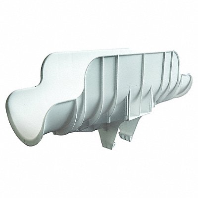 Pipe Saddle 12 L 4.56 H 2.25 W White